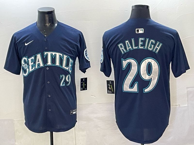 Men 2025 Seattle Mariners #29 Raleigh Blue Game Nike MLB Jersey 51->seattle mariners->MLB Jersey